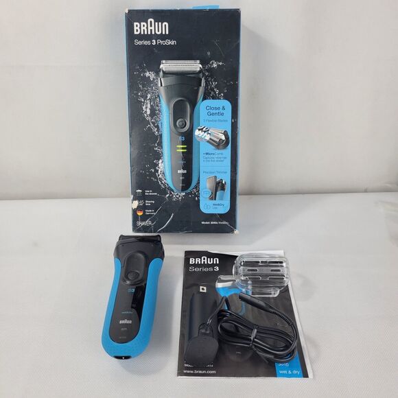 Braun Series 3 ProSkin 3040s Wet & Dry Shaver with Charging Cord - Picture 1 of 14